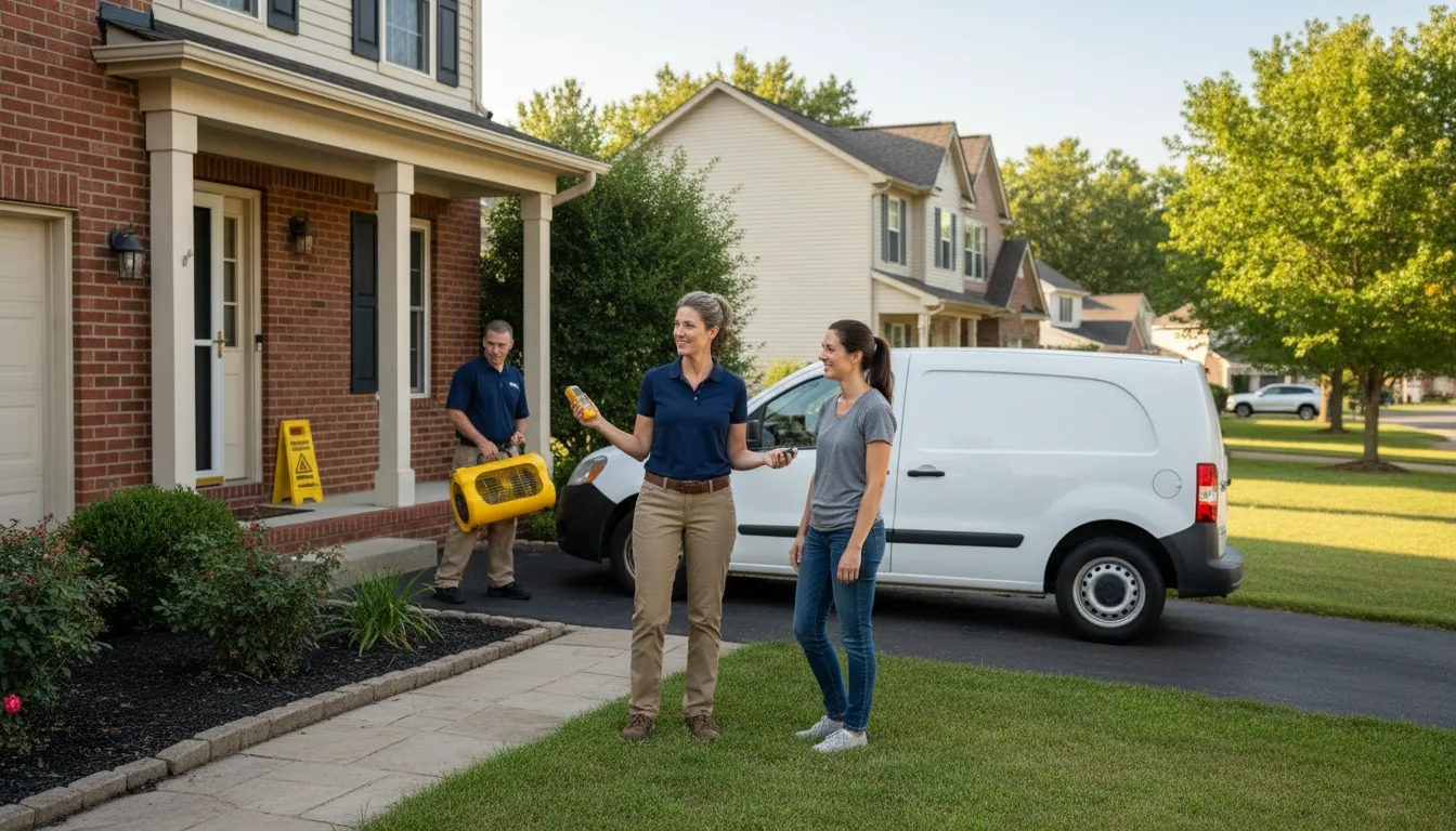 Residential water damage restoration in Quincy, PA